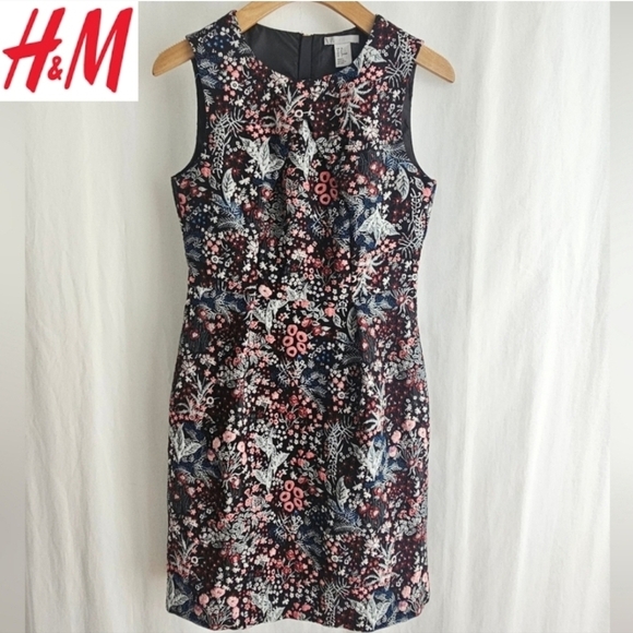 H&M Floral Embroidery Sleeveless Dress - Picture 1 of 16